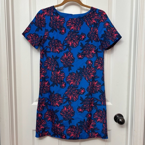 J. Crew Dresses & Skirts - Blue Floral Shift Dress | J.Crew 0